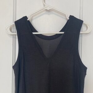 Old Navy Charcoal V-Neck Tank Top